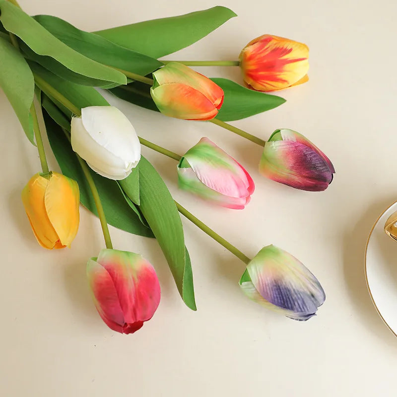 décoration de pâques tulipe en soie pour mariage et printemps