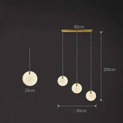 lustre design en marbre doré avec éclairage led tendance 2024