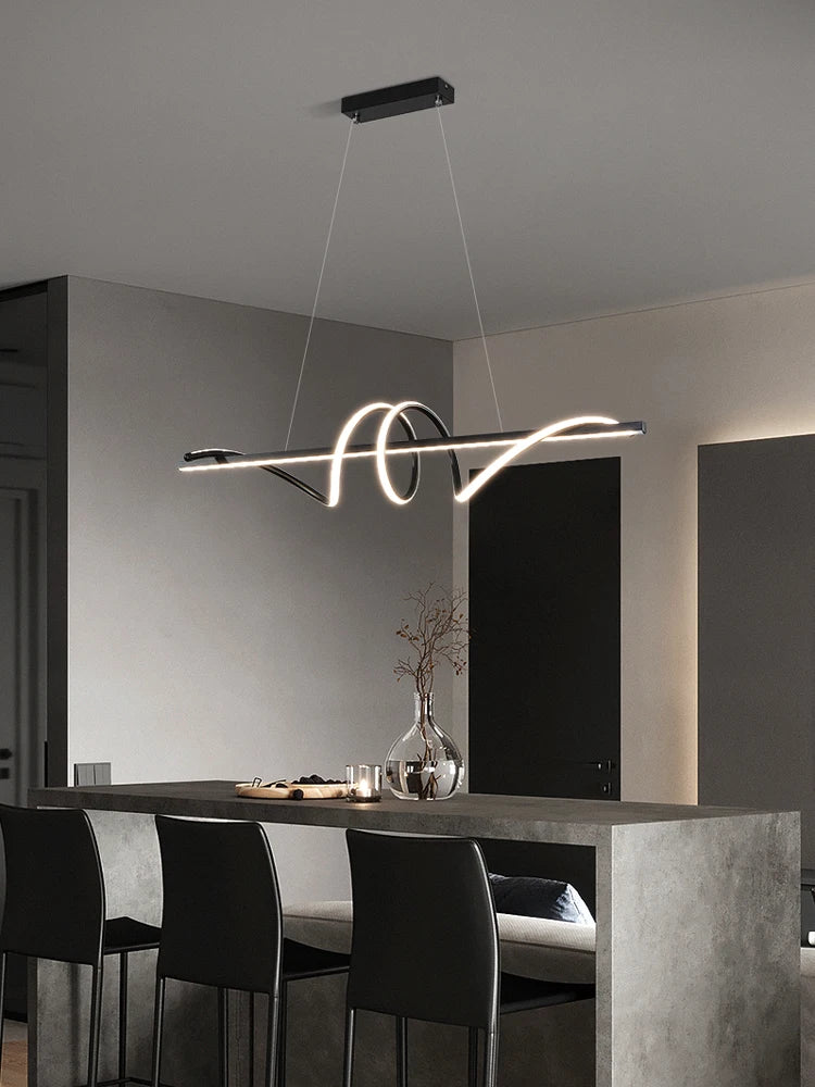 lampe led suspendue design moderne minimaliste décorative d'intérieur