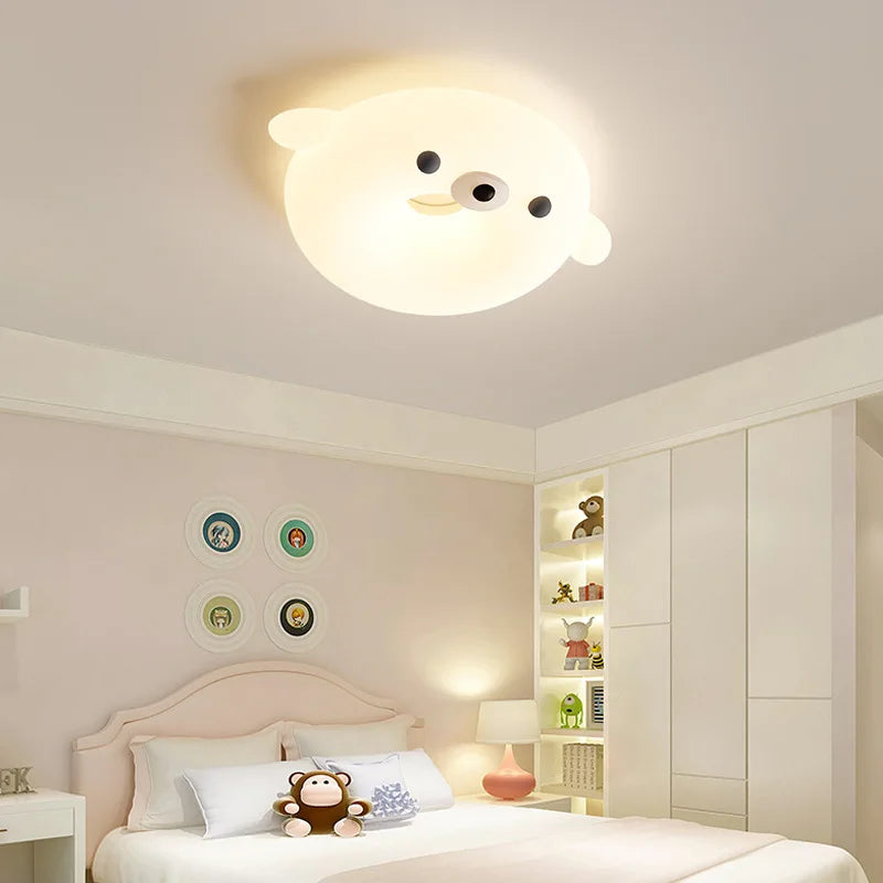 plafonnier led chat mignon pour chambre d'enfant prince et princesse