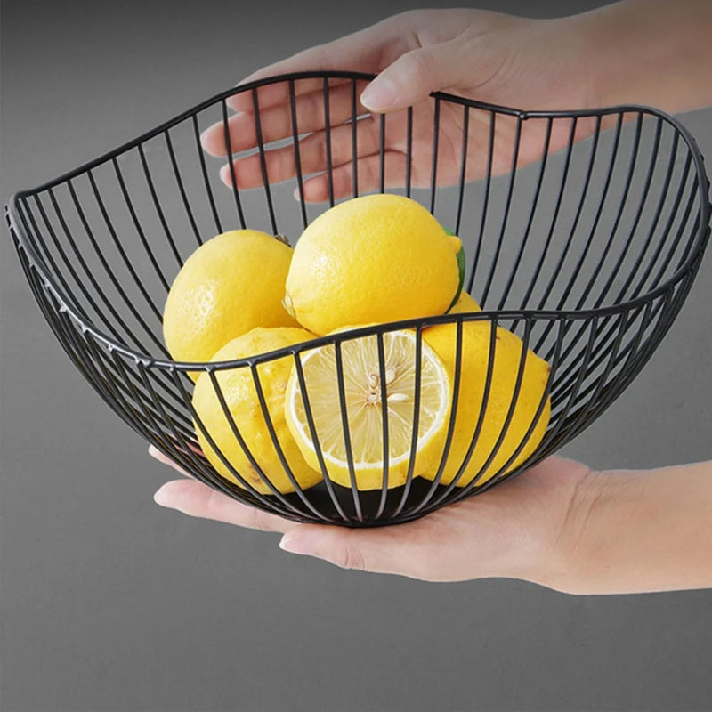 panier à fruits en fer multi-tailles pour rangement divers