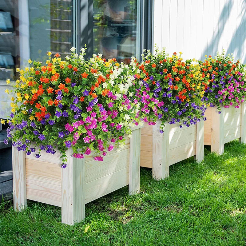 fleurs artificielles résistantes aux uv pour extérieur et jardin