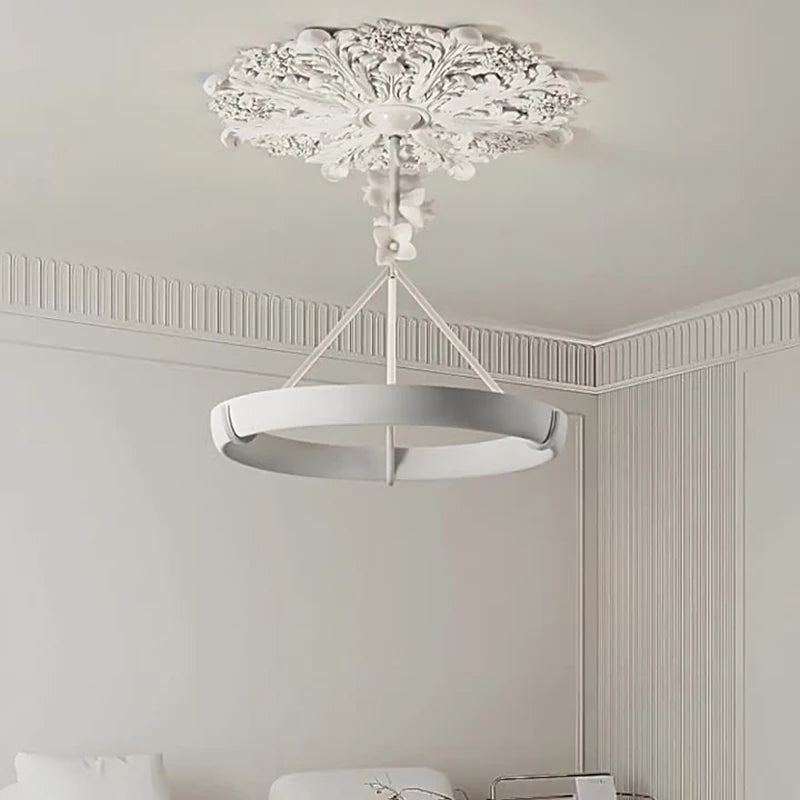 Aipaite Modern Faux Sculpture Round Chandelier is an indoor light fixture for living room, study and bedroom