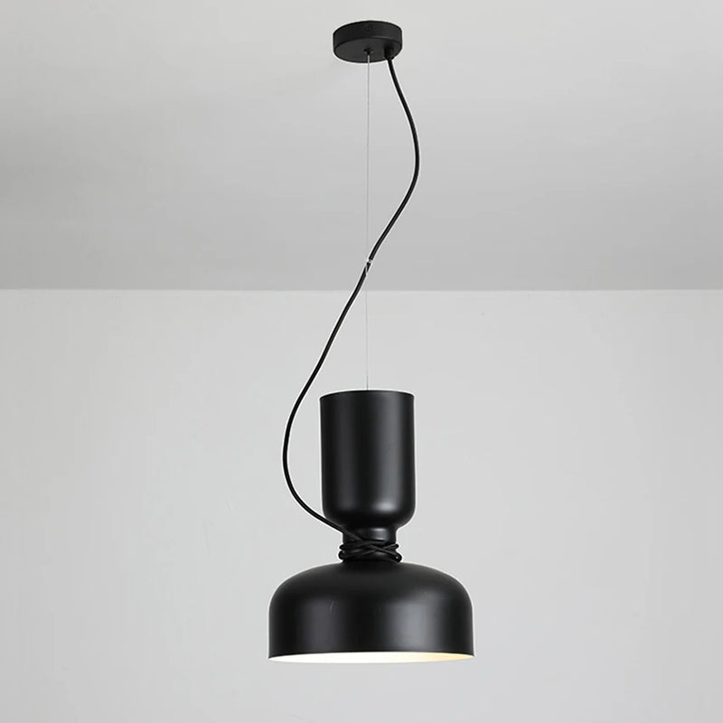 suspension nordique led en fer forgé design moderne