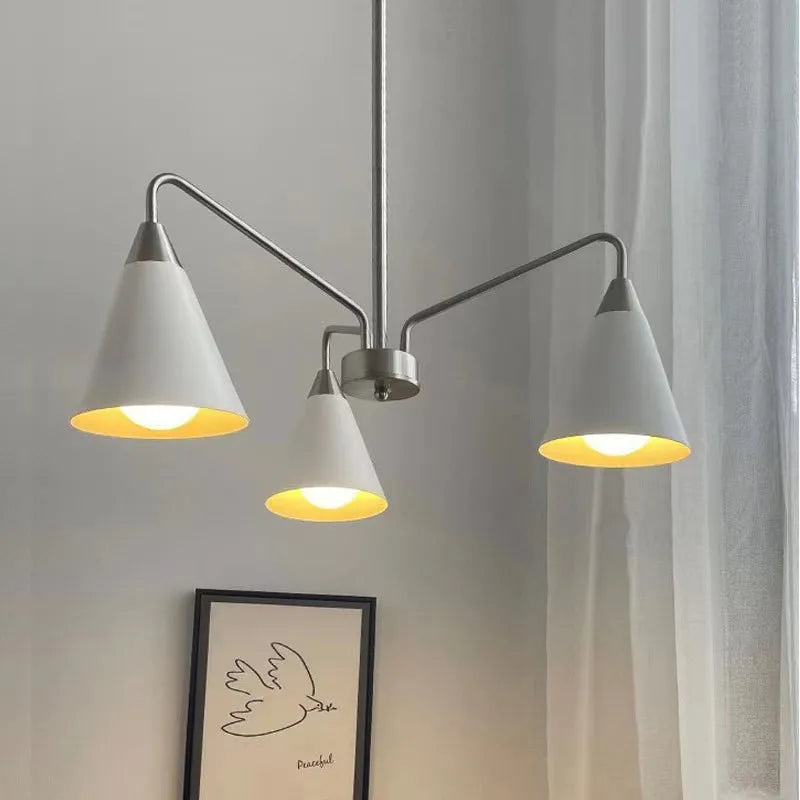 lustre moderne en fer design pour décoration intérieure lumineuse