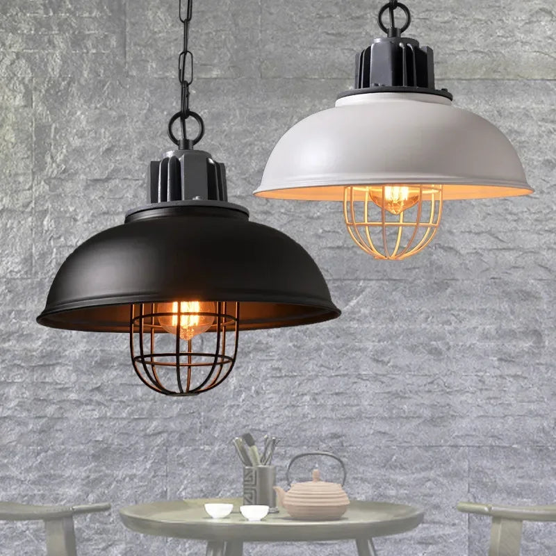 lustre rétro en fer pour décoration intérieure et éclairage