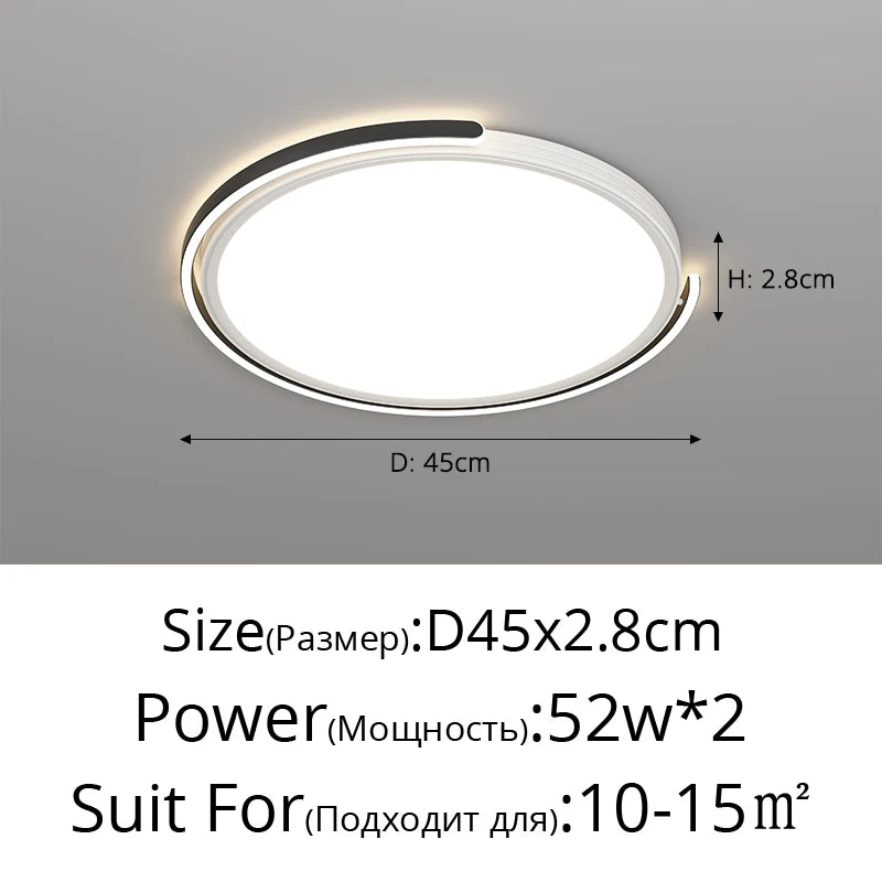 plafonnier led moderne pour éclairage décoratif intérieur