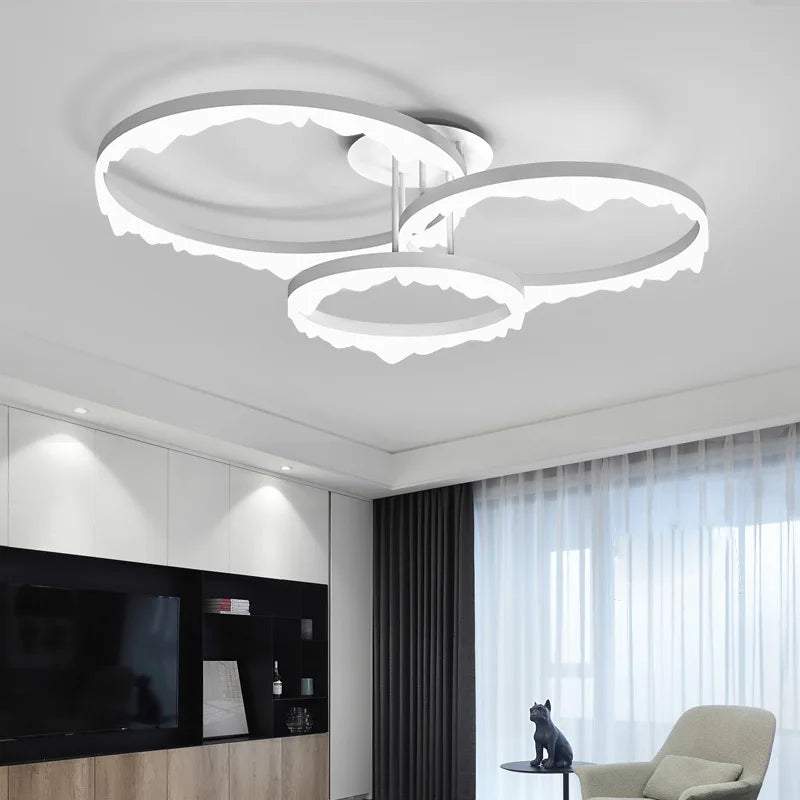 lustre led moderne minimaliste éclairage intérieur design élégant