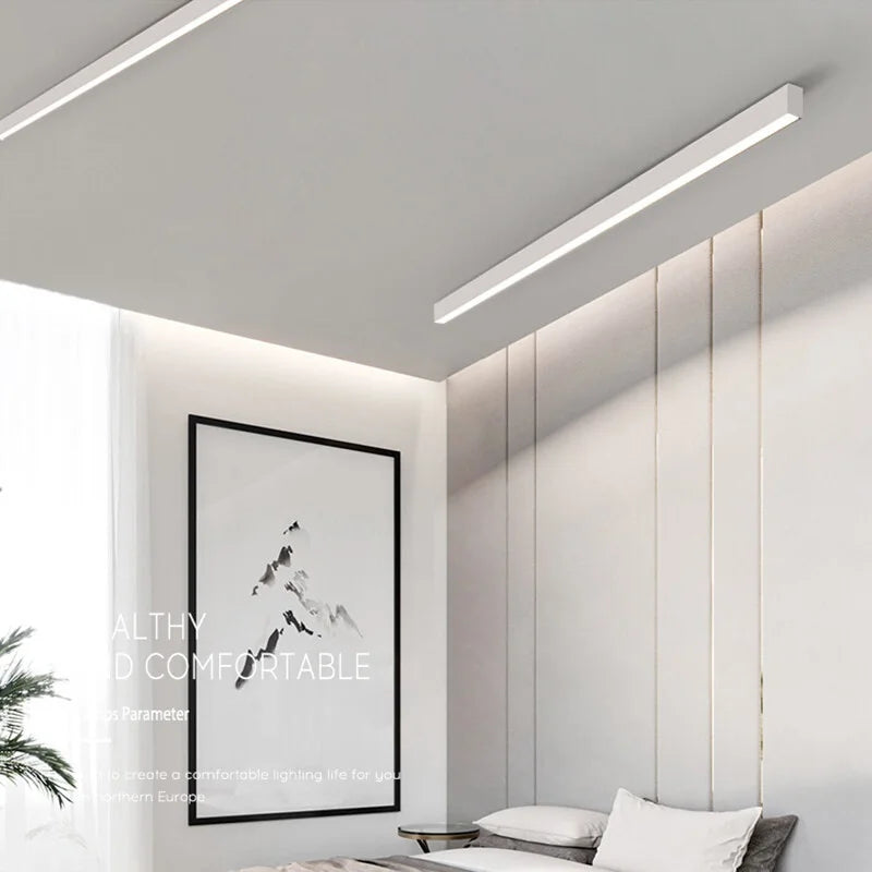 plafonnier linéaire à led moderne style simple pour intérieur