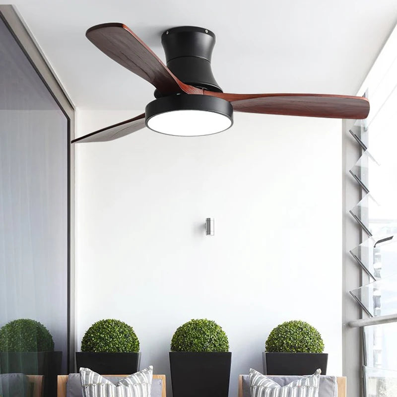 ventilateur de plafond moderne avec lumière design pour intérieur