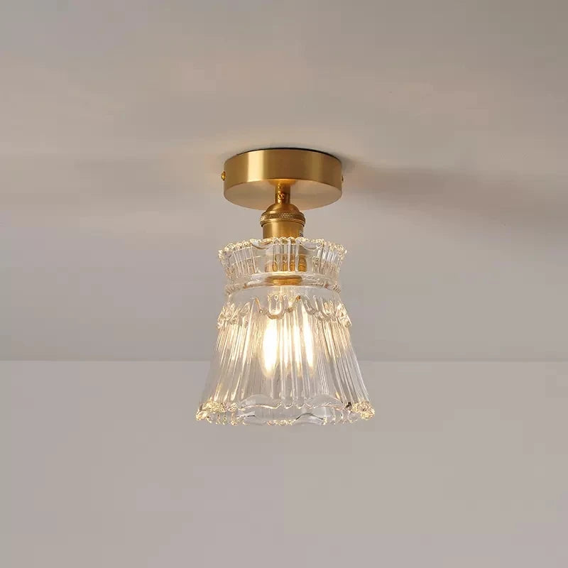 plafonnier moderne en verre pour intérieur et extérieur lumineux