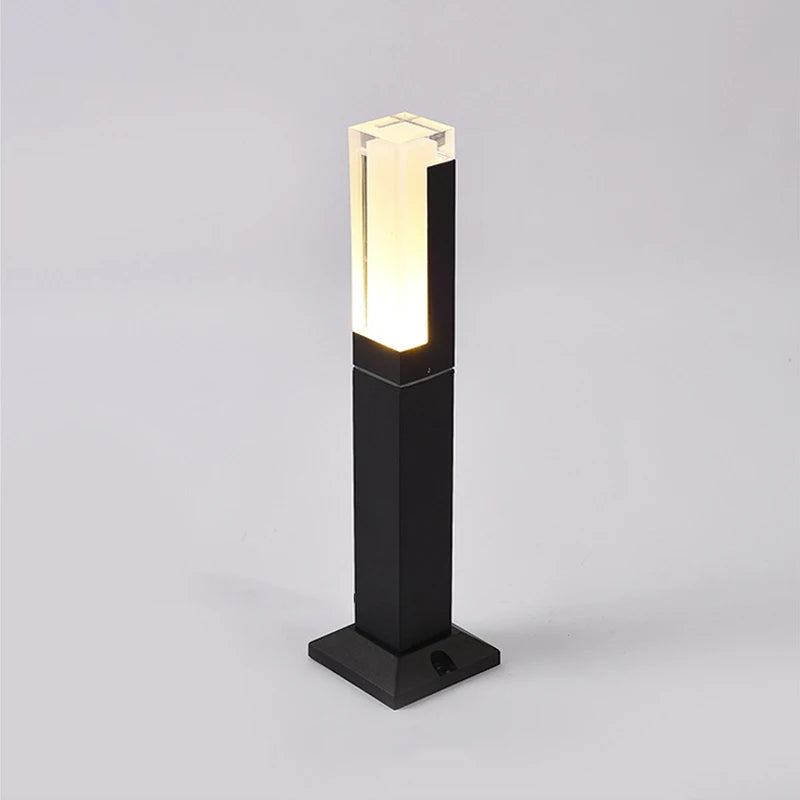 lampe de jardin moderne en aluminium pour éclairage extérieur