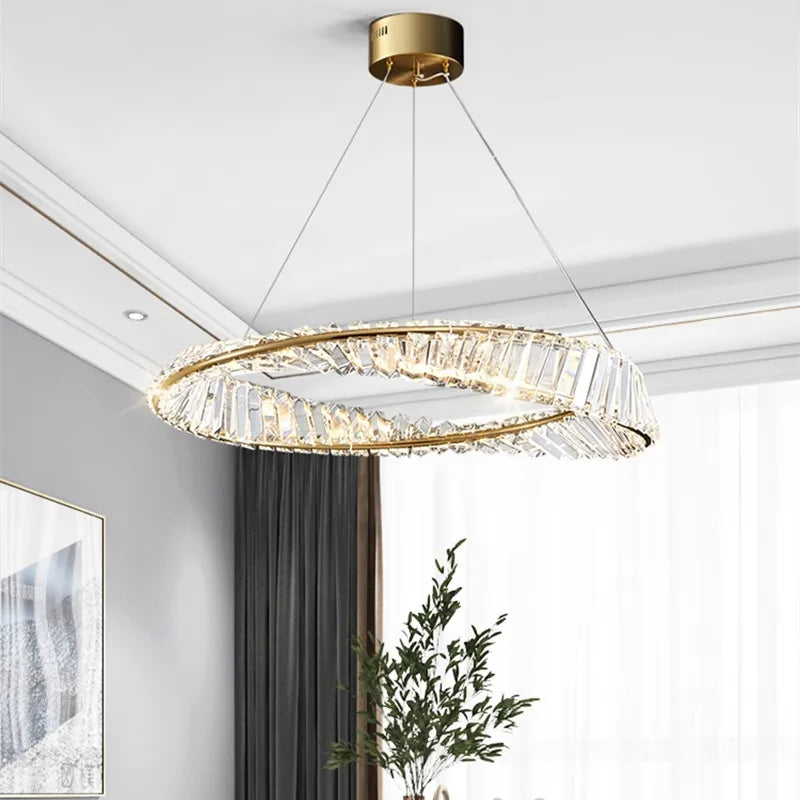 lustre de luxe en cristal pour un éclairage raffiné