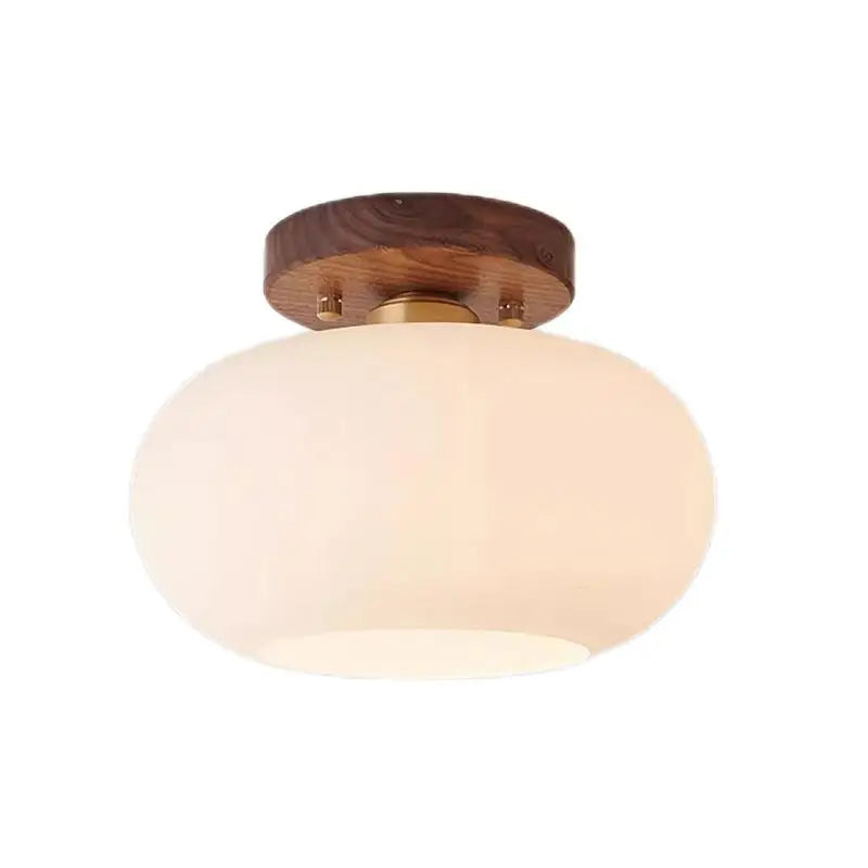 Walnut Wood ceiling light, Wabi-sabi Modern style, Aisle lighting for Bedroom, Living, Corridor, Aisle balcony, Entrance Hall