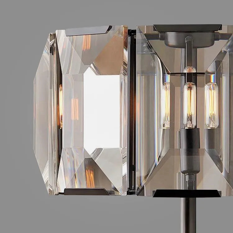 lampadaire led en cristal vintage avec intensité variable