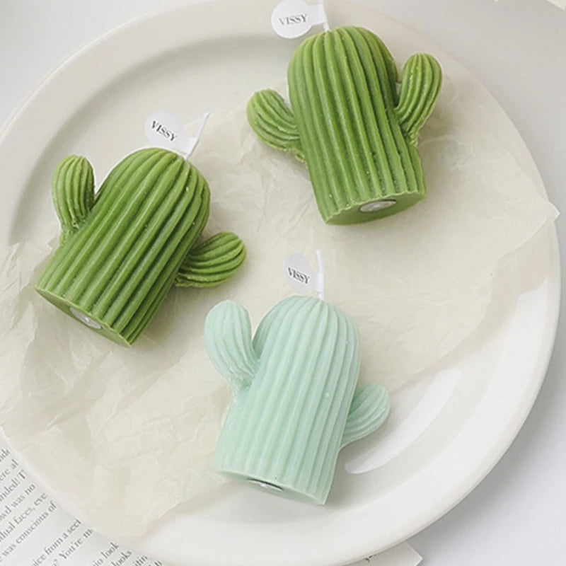 petites bougies parfumées en cire de cactus pour décoration intérieure