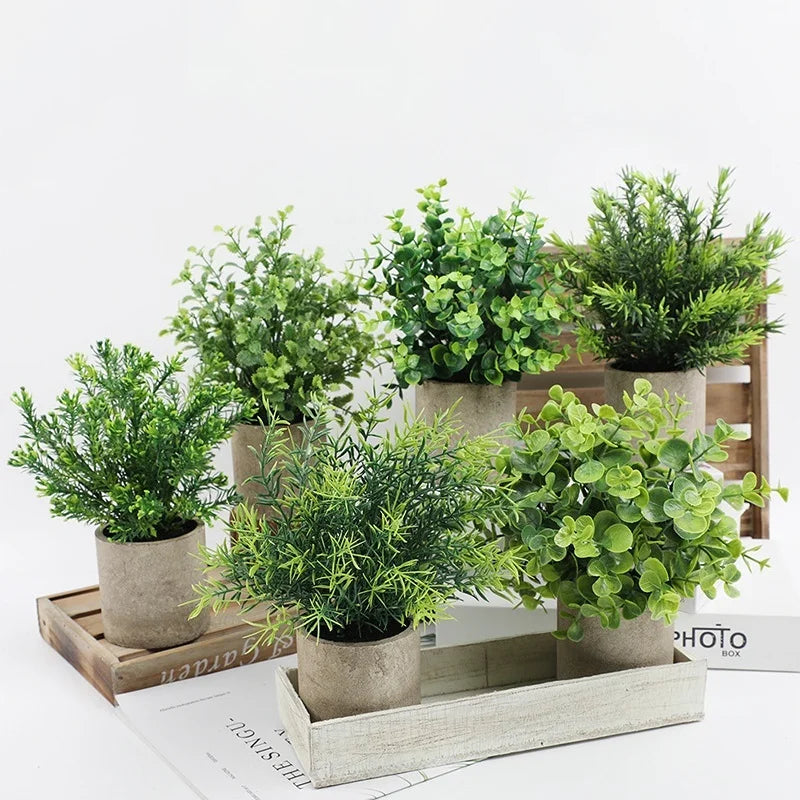 plantes artificielles pour décoration de bureau et table