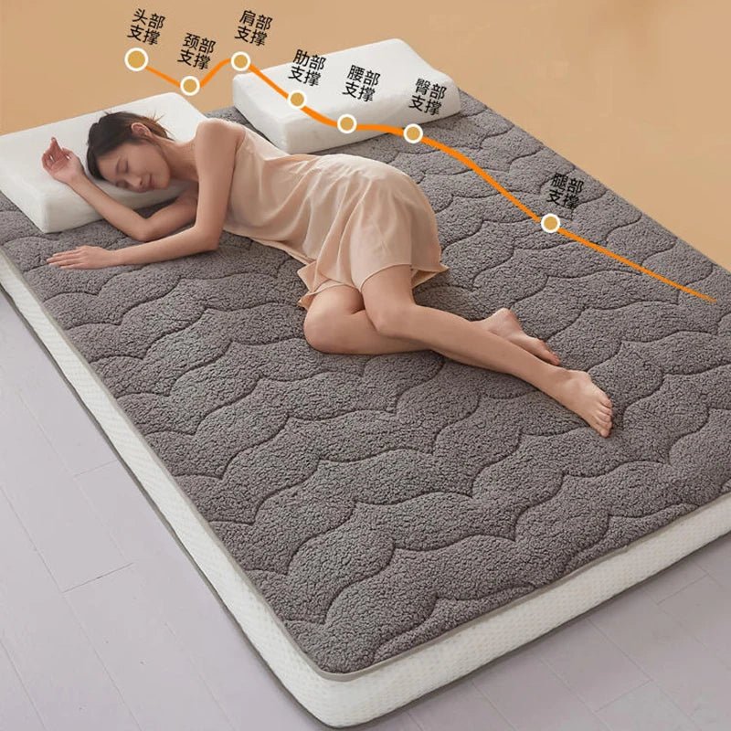 matelas en polaire d'agneau pour un hiver douillet et confortable