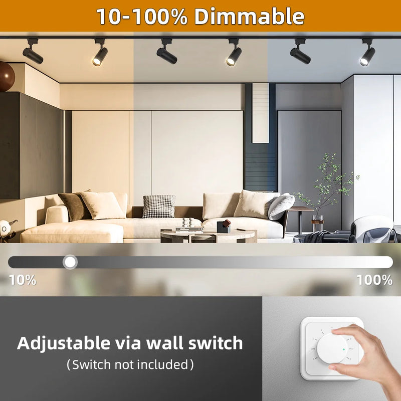 spot à led dimmable pour décoration intérieure moderne