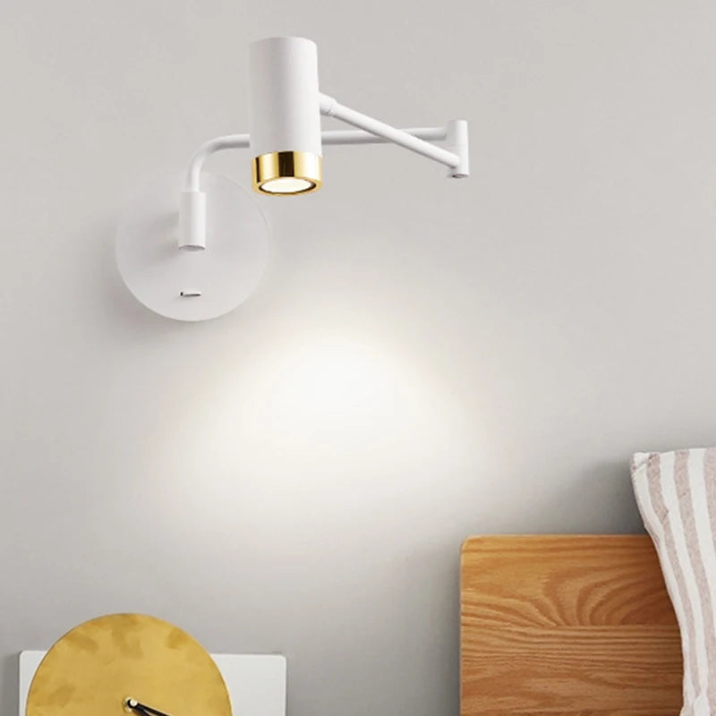 lampe de chevet moderne télescopique design créatif minimaliste