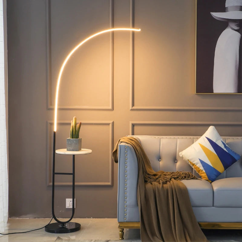 lampadaire led minimaliste moderne pour décoration maison
