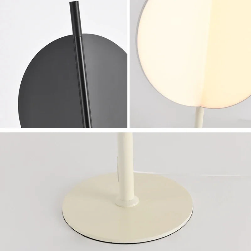 lampadaire led design nordique à lames rotatives pour décoration