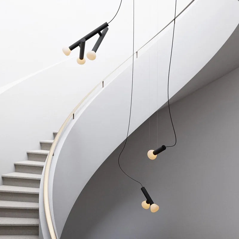 suspension design artistique luminaire décoratif cordon réglable