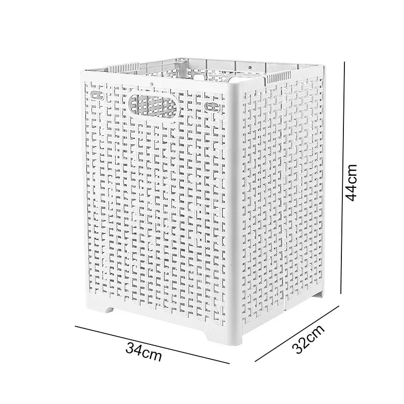 panier à linge pliable avec couvercle et séparation