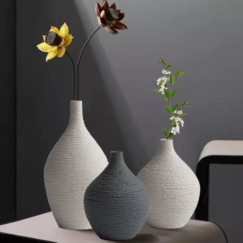 vase décoratif en céramique pot de fleurs nordique pour intérieur et bureau