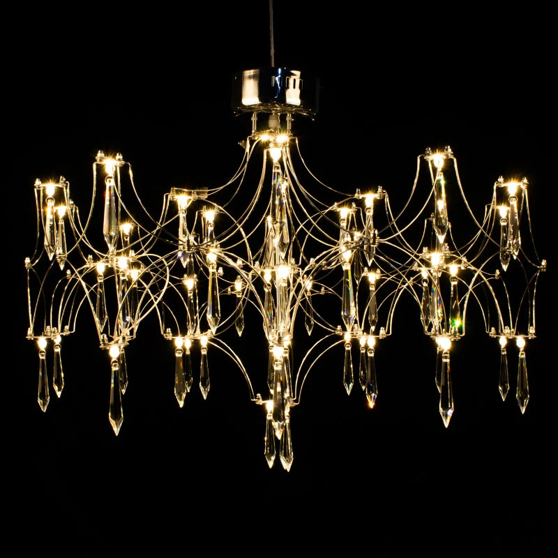 lustre en cristal moderne pour un décor intérieur élégant