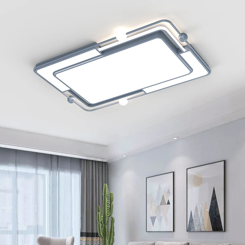 plafonnier led encastré carré moderne simple créatif