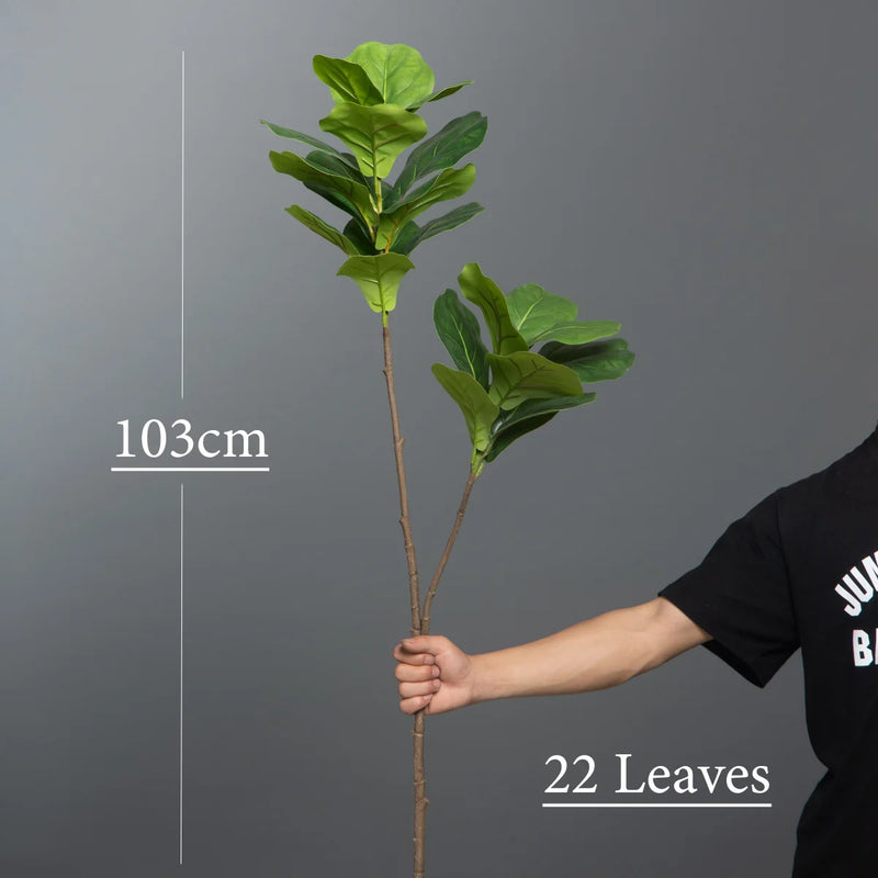 branche d'arbre de ficus artificiel pour décoration intérieure et extérieure