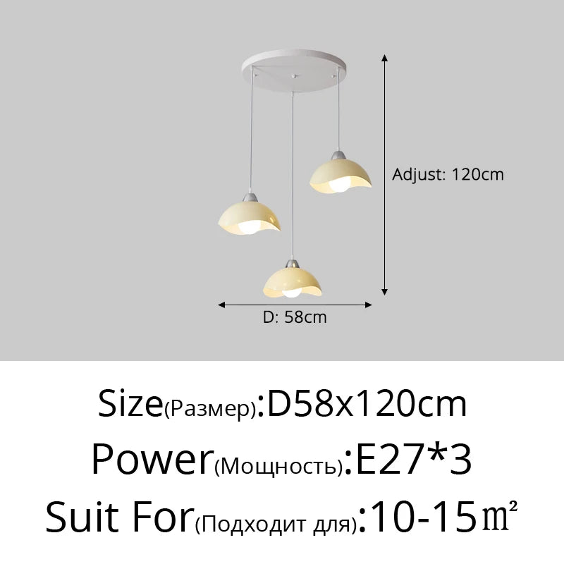 lustre led simple pour décoration intérieure nordique élégante