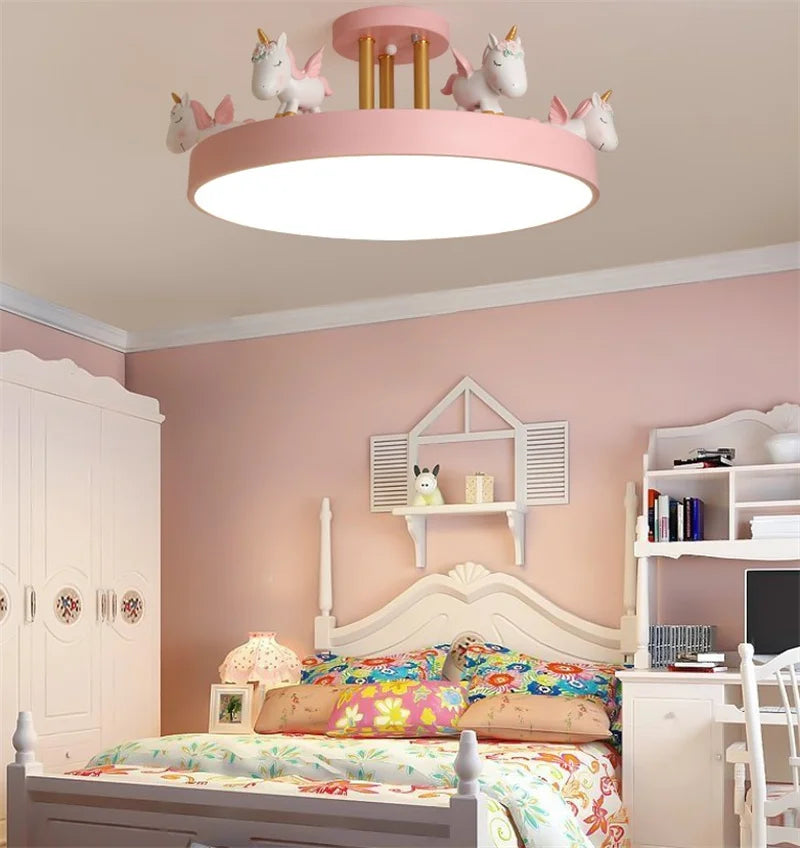 plafonnier led coloré pour chambre d'enfant décoration lumineuse sécurisée