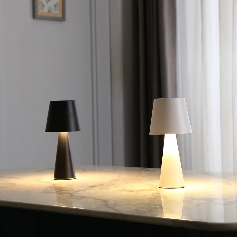 lampe de table rétro rechargeable minimaliste moderne et étanche