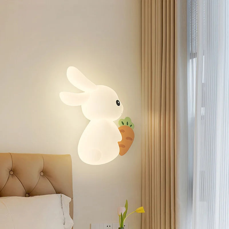 applique murale lapin mignon pour chambre d'enfant créative et ludique