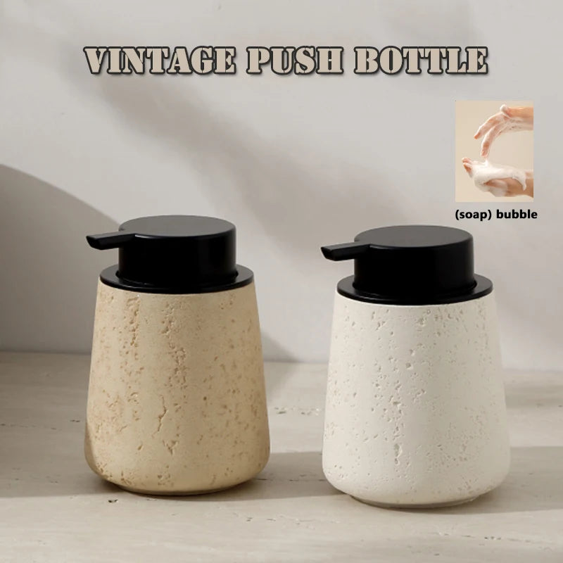 bouteille de désinfectant en marbre wabi-sabi pour maison décoration pratique