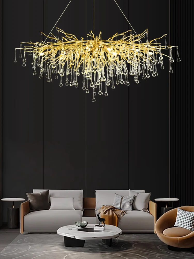 Pendant Lamp Chandelier,Pendant Lighting Fixtures,Pendant Lamp Chandelier,Tree-shaped Crystal Chandelier,Led Lighting Lamp,