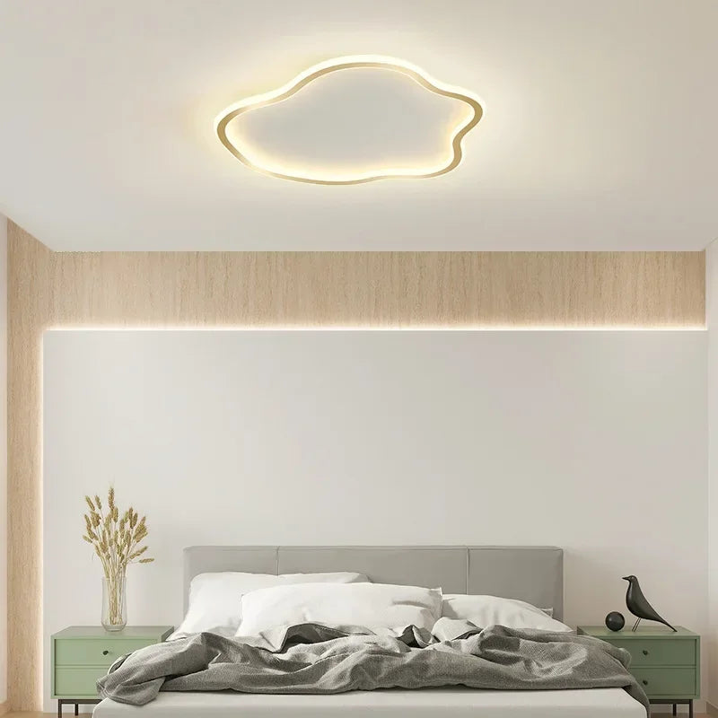 plafonnier led créatif en forme de nuages design nordique décoratif