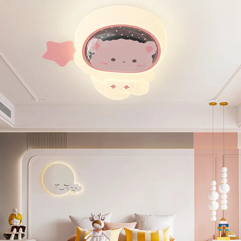 plafonnier mignon pour chambre d'enfant thème astronaute et princesse