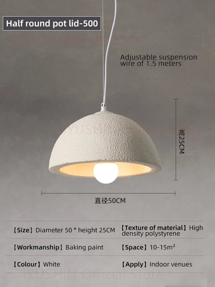 lustre nordique wabi sabi pour décoration intérieure et éclairage suspendu