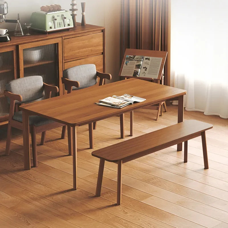 tabouret en noyer pour salle à manger et cabine d'essayage style chinois