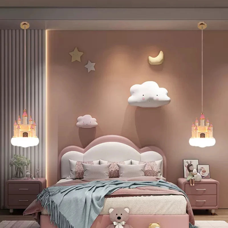 lustre romantique pour chambre d'enfant moderne et chaleureux