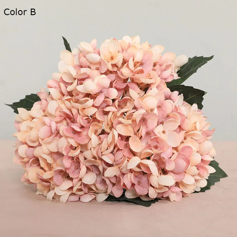 lot de 3 fleurs artificielles d'hortensia pour décoration de mariage