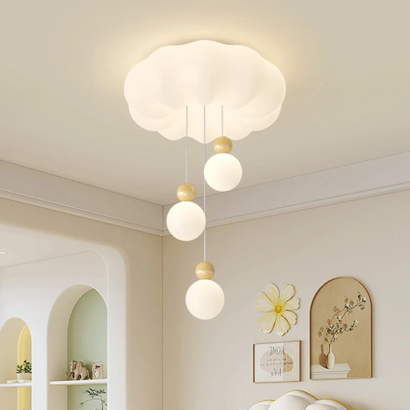 lustre moderne nuage pour chambre enfant romantique et chaleureux