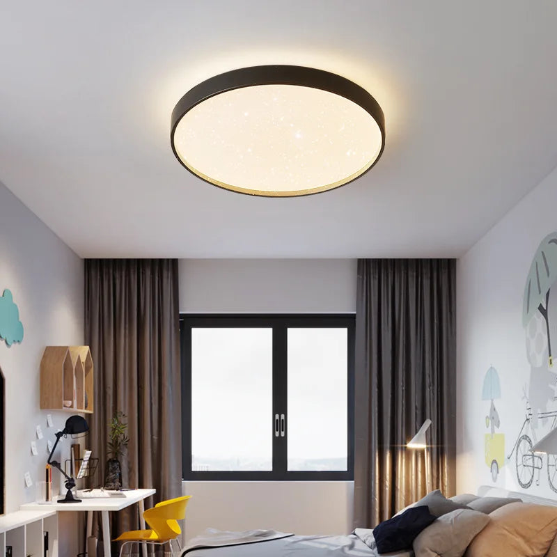 plafonnier led nordique simple rond pour décoration intérieure