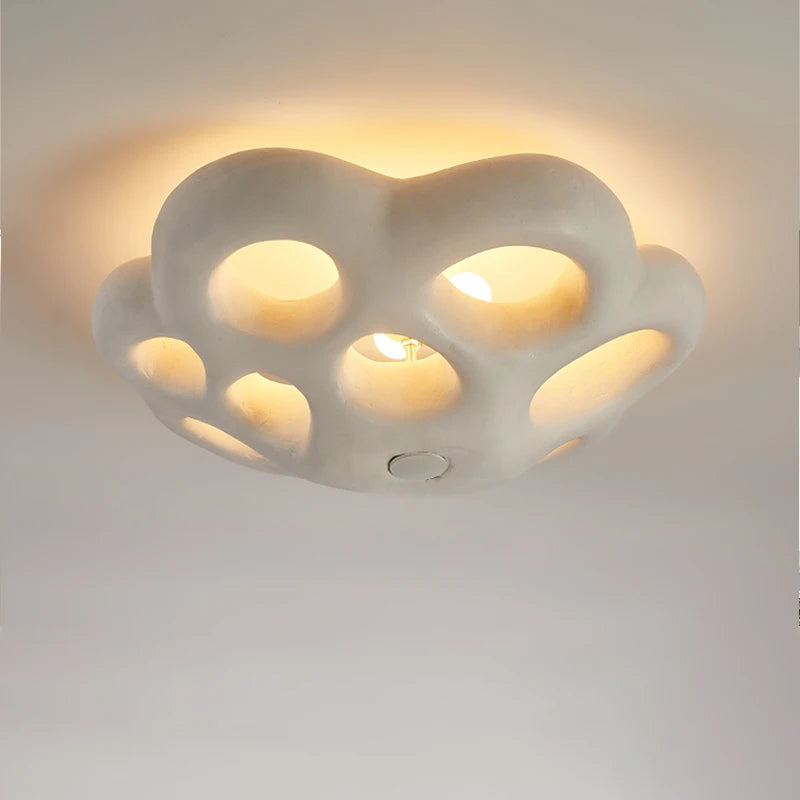 plafonnier led moderne nordique wabi sabi personnalisé fleur