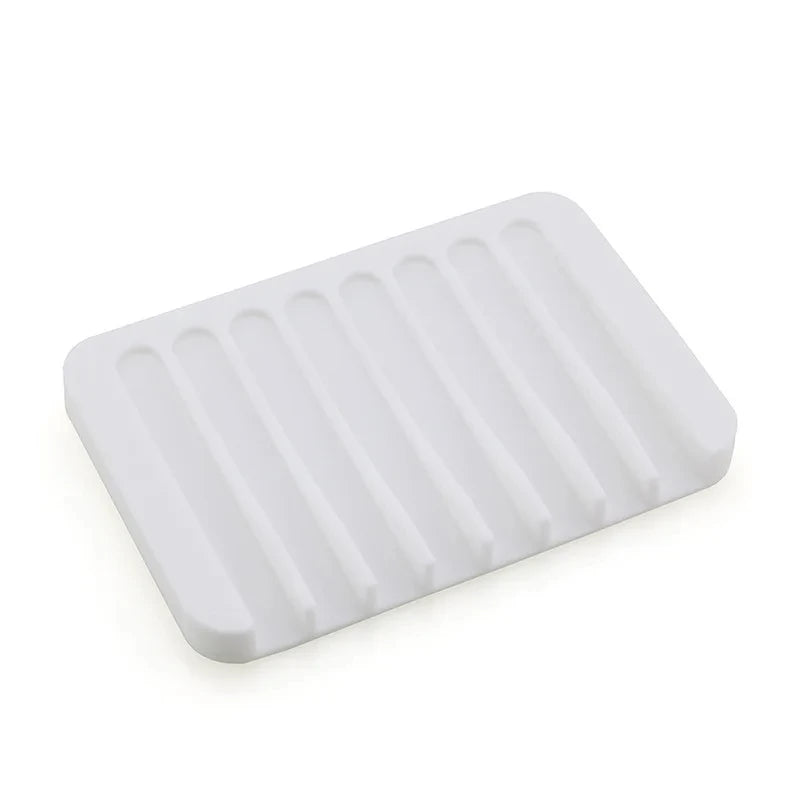 porte-savon en silicone auto-drainant pour garder savon sec