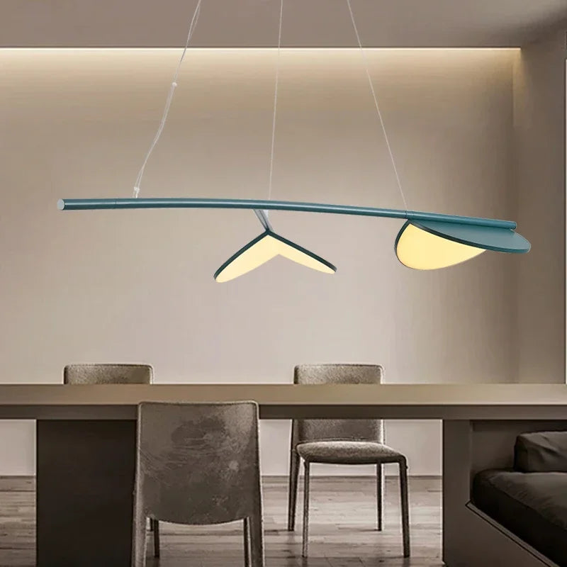 lampe décorative moderne en forme de feuille dabricot pour intérieur