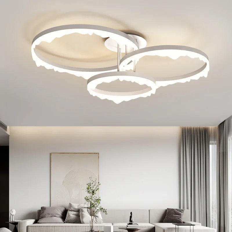 lustre led moderne minimaliste éclairage intérieur design élégant